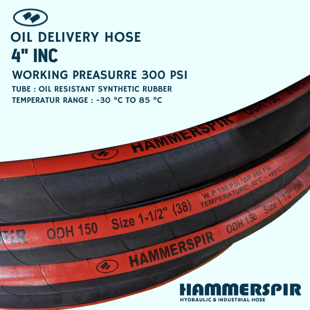 HOSE ODH BLACK 4"