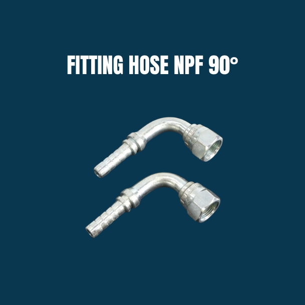 FITTING HOSE 04-04 NPF 90°