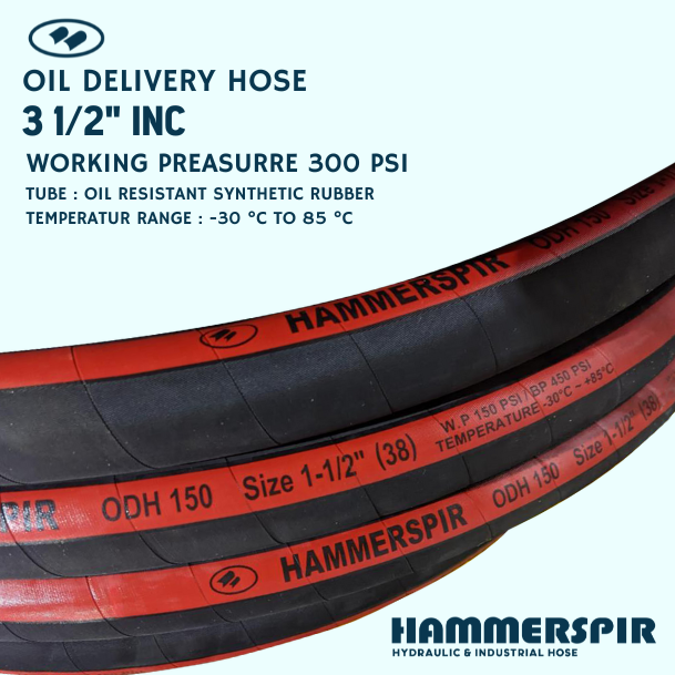 HOSE ODH BLACK 3 1/2"