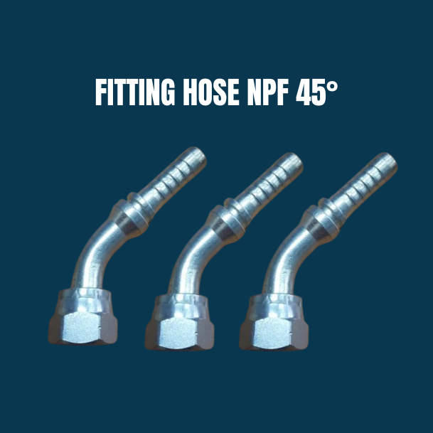 FITTING HOSE 04-04 NPF 45°